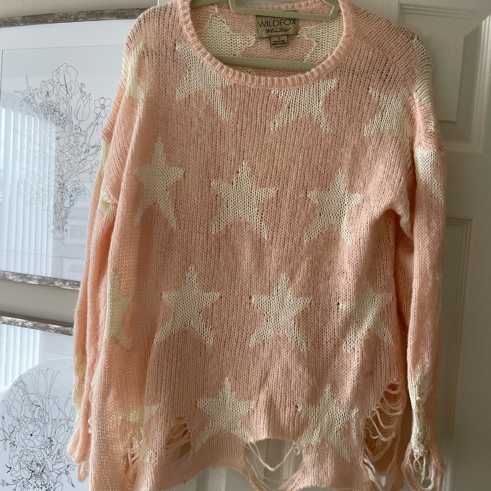 Distressed wildfox sweatshirt